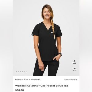 Womans Caterina one pocket scrub top and zamora joggers size S
